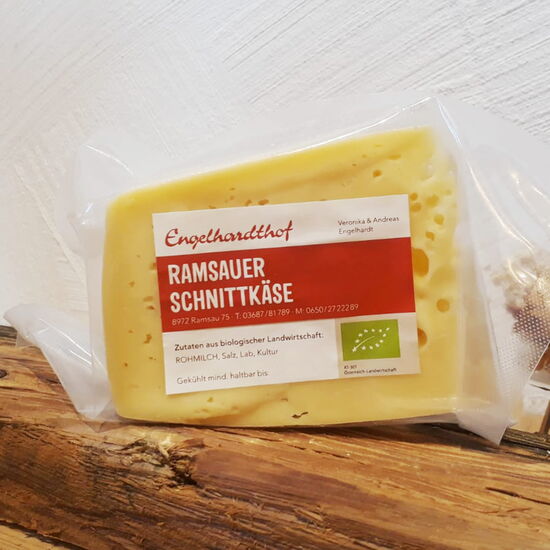 Ramsau semi-hard cheese from organic farming